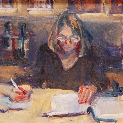 Woman, Writing